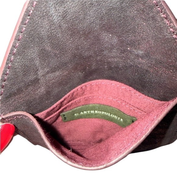 Anthropologie Metallic Leather Envelope Card Holder - Picture 4 of 5
